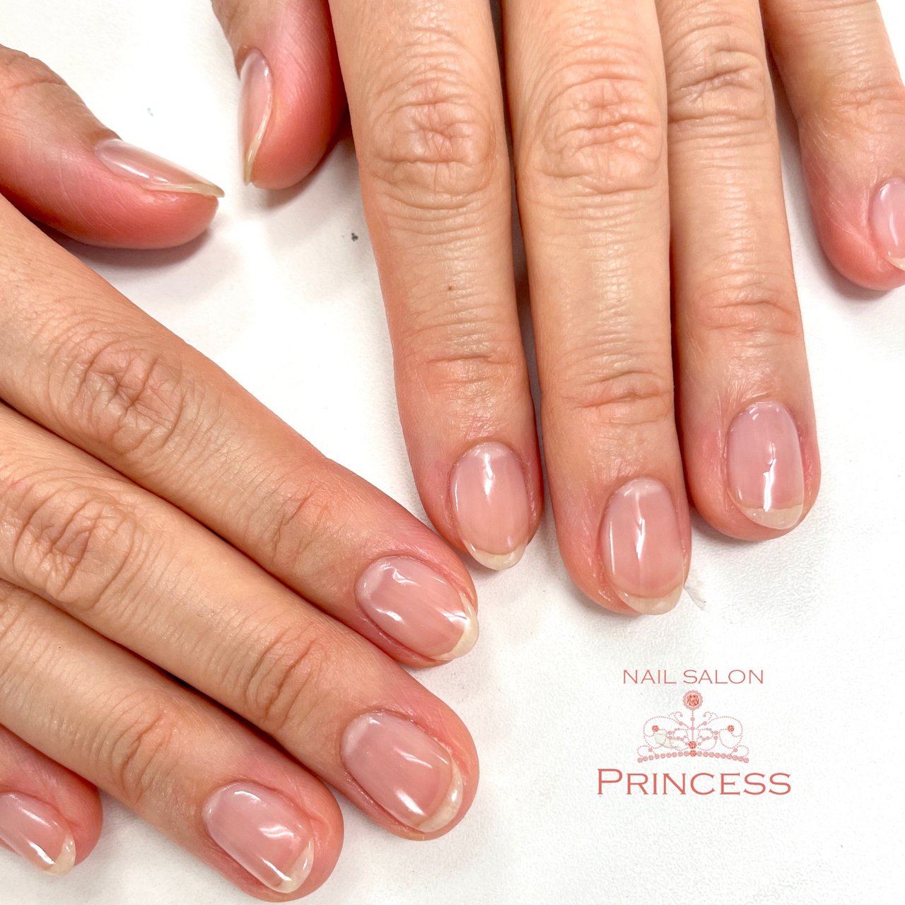 ハンド シンプル クリア ジェルネイル Nailsalon Princessのネイルデザイン No ネイルブック