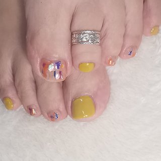 夏 フットのネイルデザイン ネイルブック