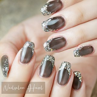 人気順｜#黒ラメのネイルデザイン｜ネイルブック 