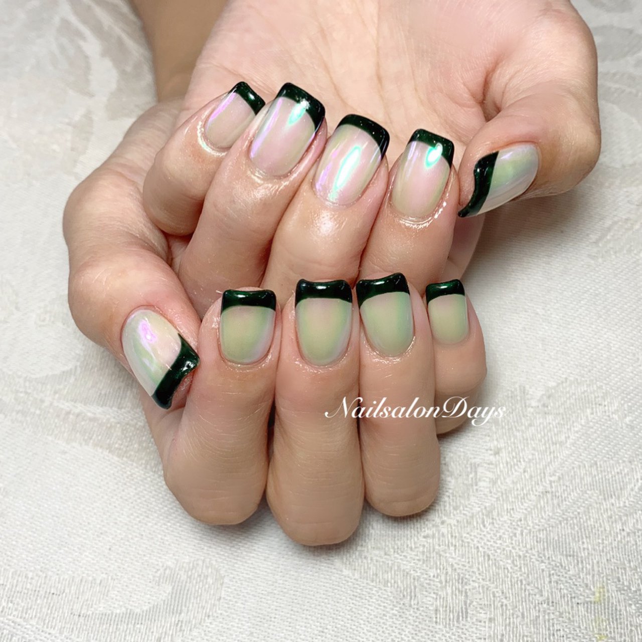 フレンチ ブラック Nail Salon Daysのネイルデザイン No ネイルブック