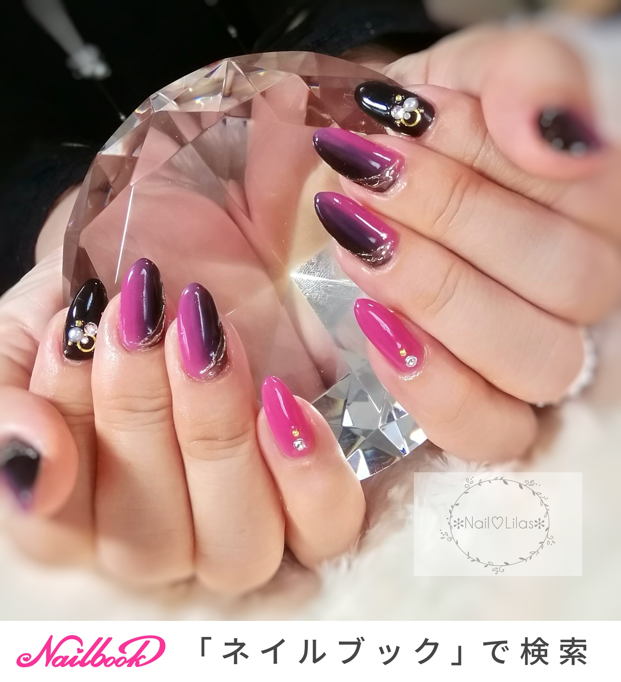 Ayakawasaki♡purpleグラデーション ポーチ 裏表バイカラー nume | ayakawasaki