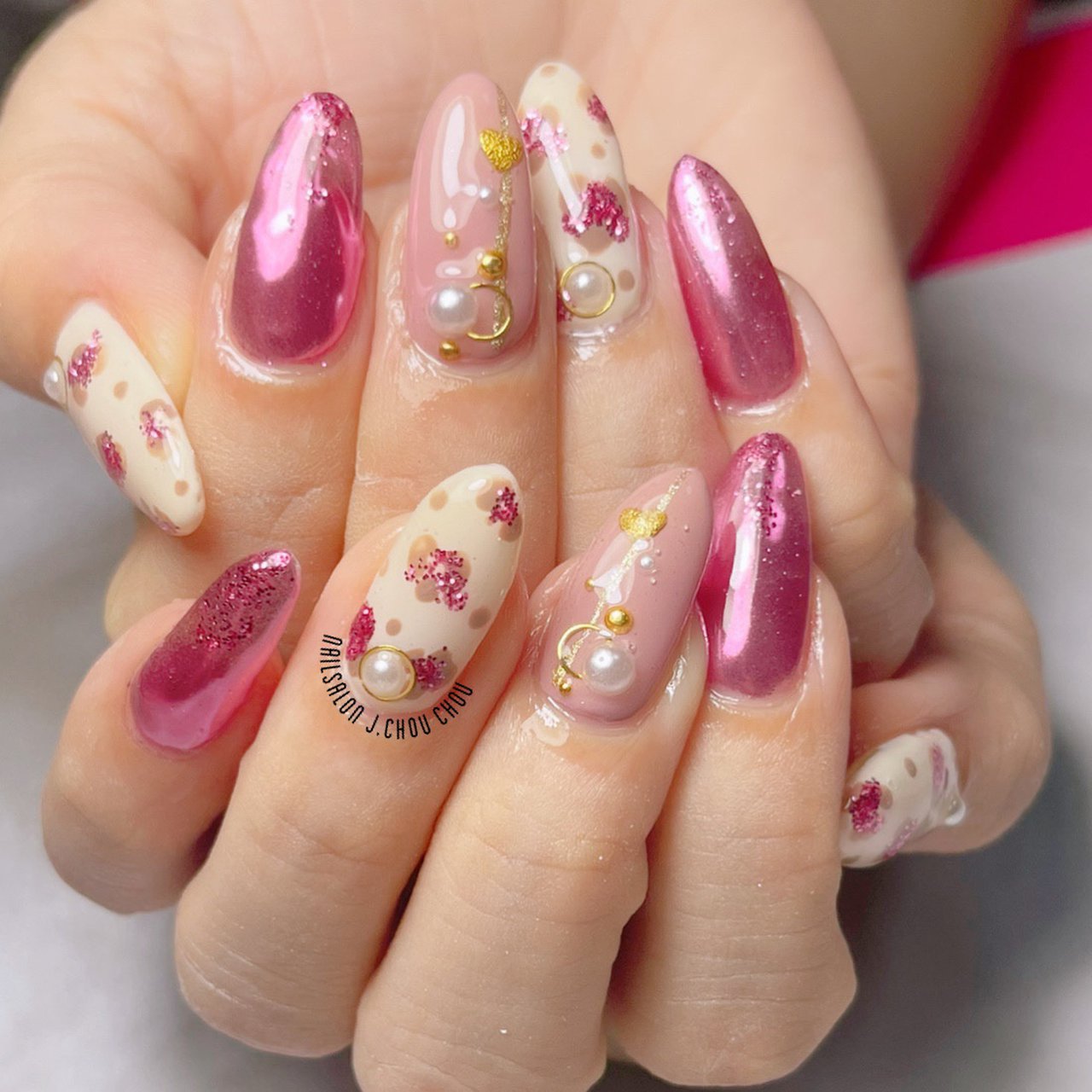 冬 パーティー デート 女子会 ハンド J Chou Chou Nailのネイルデザイン No ネイルブック