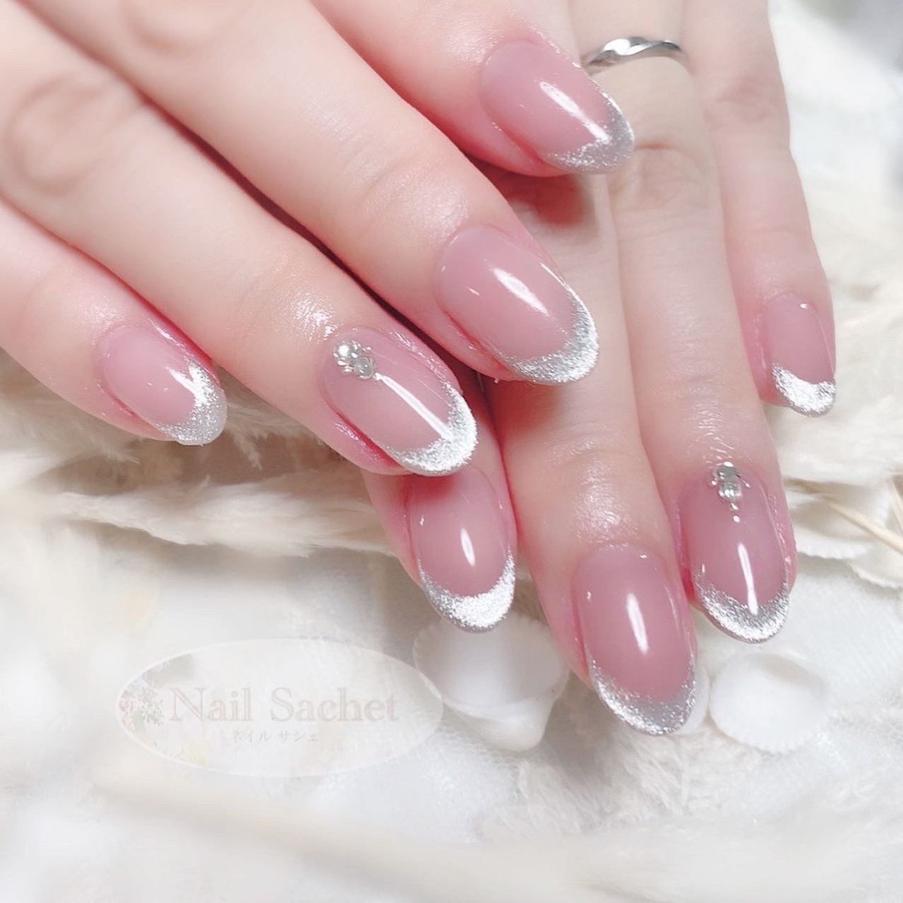 秋 冬 オールシーズン ブライダル フレンチ 東京nailsachet ネイルサシェのネイルデザイン No ネイルブック