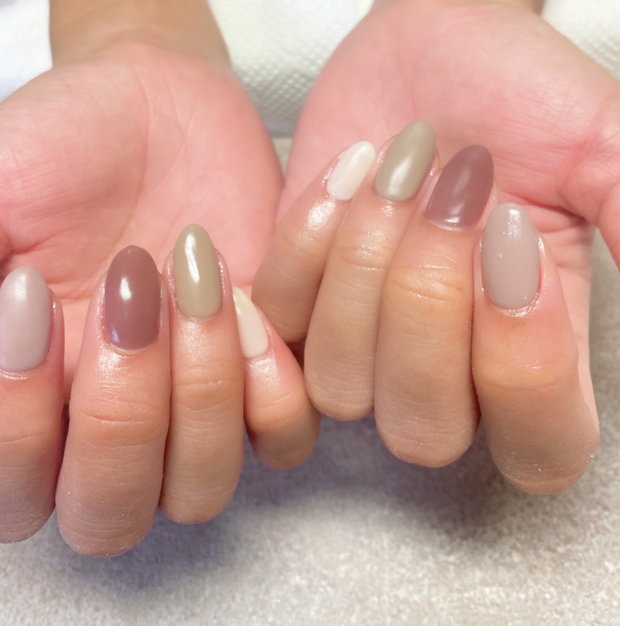 秋 冬 ハンド シンプル ワンカラー Salonsoleilのネイルデザイン No ネイルブック