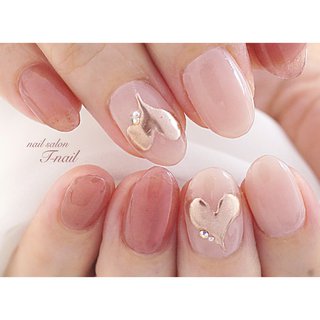 人気順 ピンク ハートミラーネイルのネイルデザイン ネイルブック