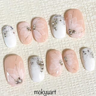 白無垢ネイルのネイルデザイン ネイルブック