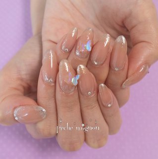 🦋✨ 

⁡
#nailsalon_pechemignon #ペシェミニョン #心斎橋 #四ツ橋 #なんば #堀江 #西大橋 #個性的ネイル #個性派ネイル #nailextensions #スカルプチュア #スカルプネイル #3dネイル #3d #3dnails #3dnailart #美甲 #日本美甲 #네일스타그램　#네일리스트　#귀여운네일　#3d네일 #파츠네일 #ちょうちょネイル #バタフライネイル #シンプルネイル #オフィスネイル #オールシーズン #オフィス #デート #女子会 #ハンド #シンプル #グラデーション #ラメ #ロング #ベージュ #ピンク #シルバー #ジェルネイル #お客様 #ERI #ネイルブック