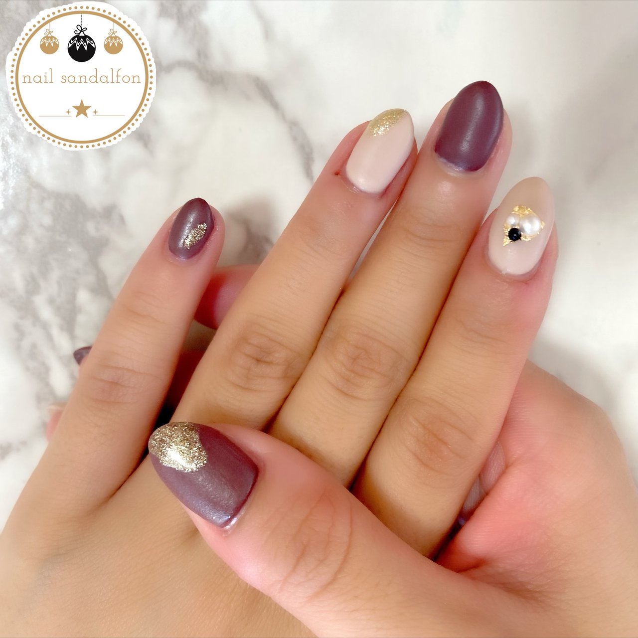 秋 冬 デート 女子会 ハンド Nail Sandalfonのネイルデザイン No ネイルブック