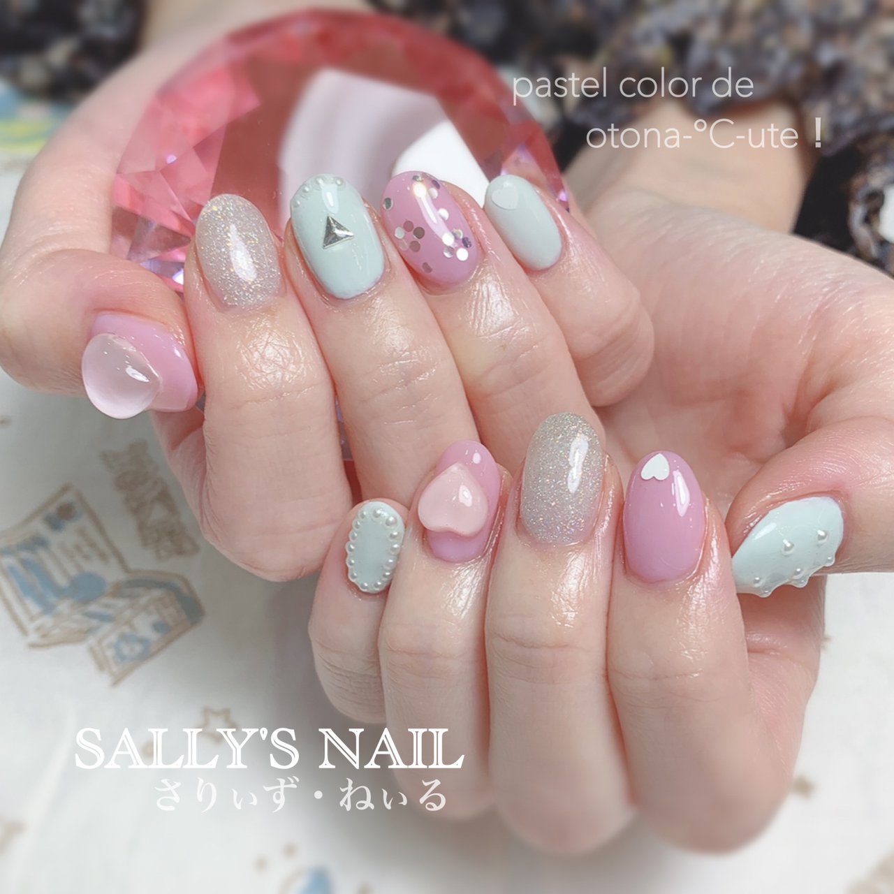 冬 オールシーズン デート 女子会 ハンド 岡崎市ネイルサロンsally S Nail さりぃず ねぃる リサのネイル デザイン No ネイルブック