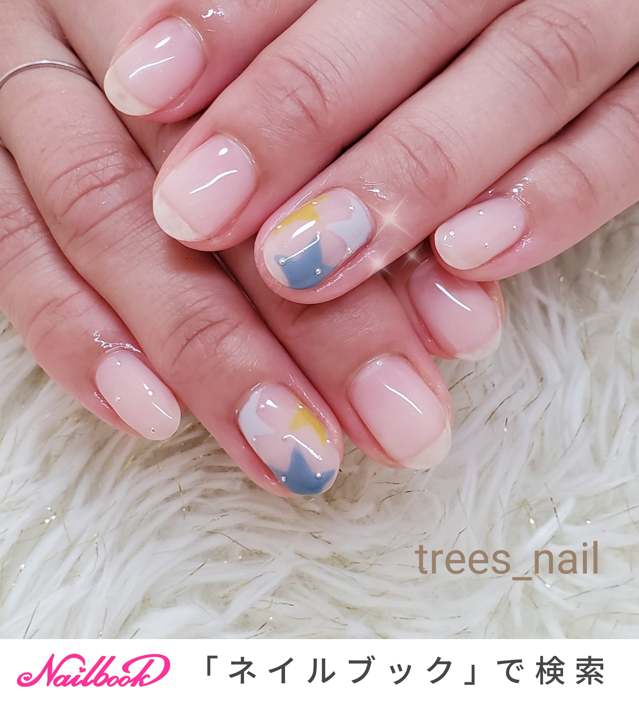 ワンポイントアートのネイルデザイン ネイルブック