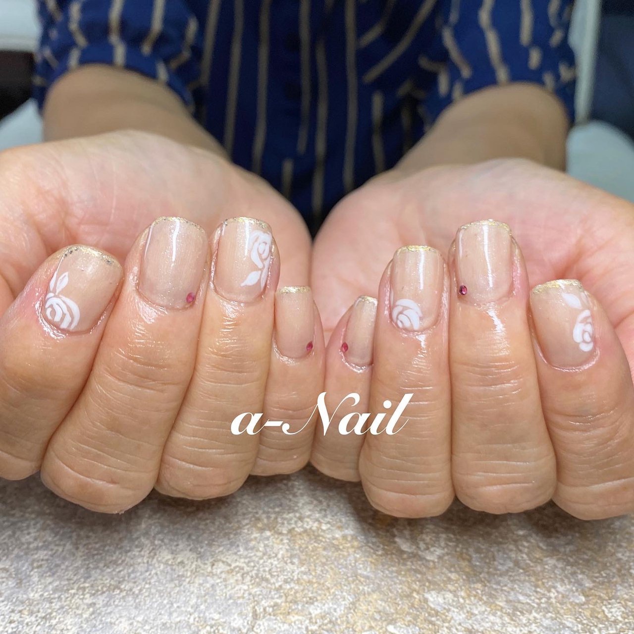 オールシーズン クリスマス オフィス パーティー ハンド A Nailのネイルデザイン No ネイルブック