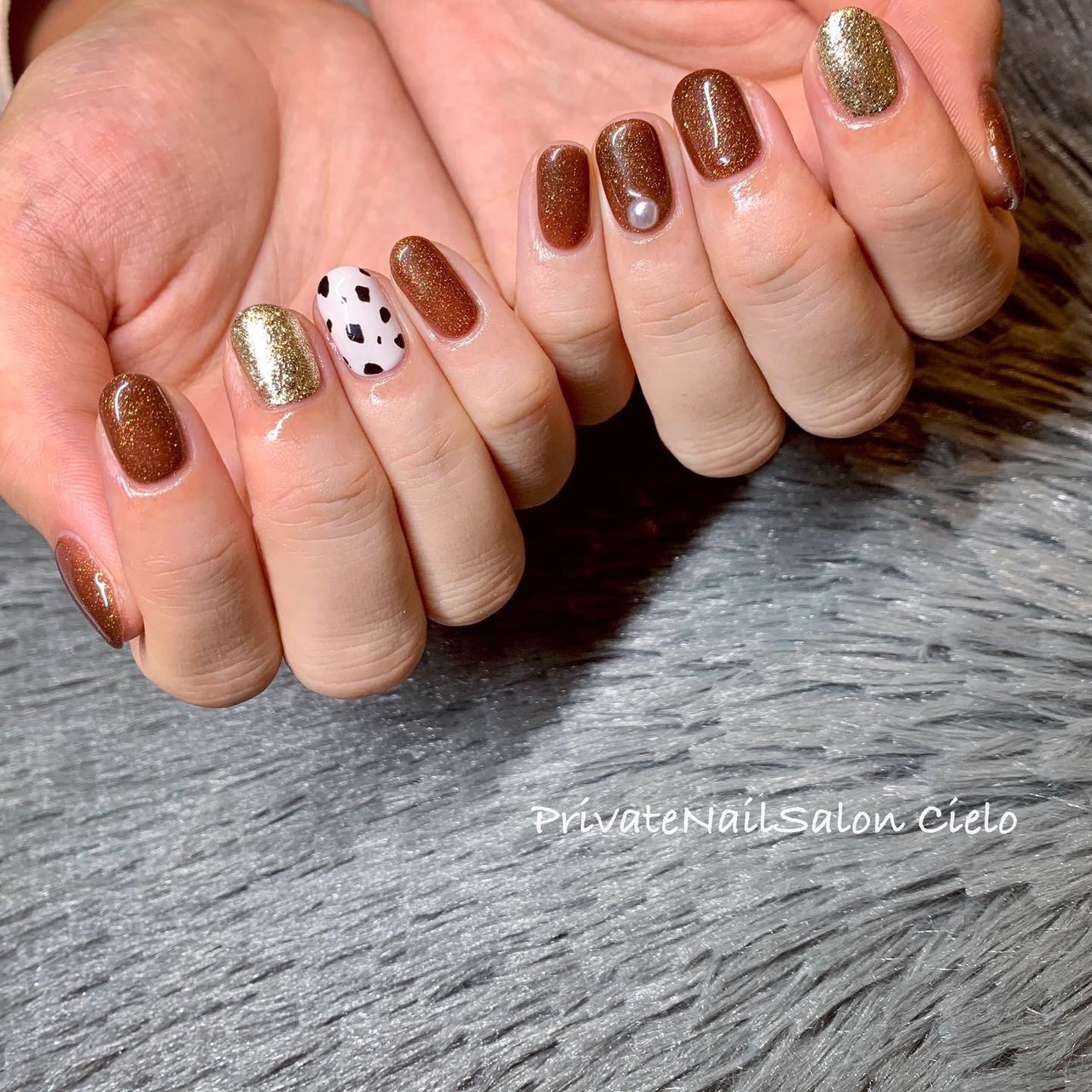 秋 冬 オールシーズン ハンド シンプル Nailsalon Cieloのネイルデザイン No ネイルブック