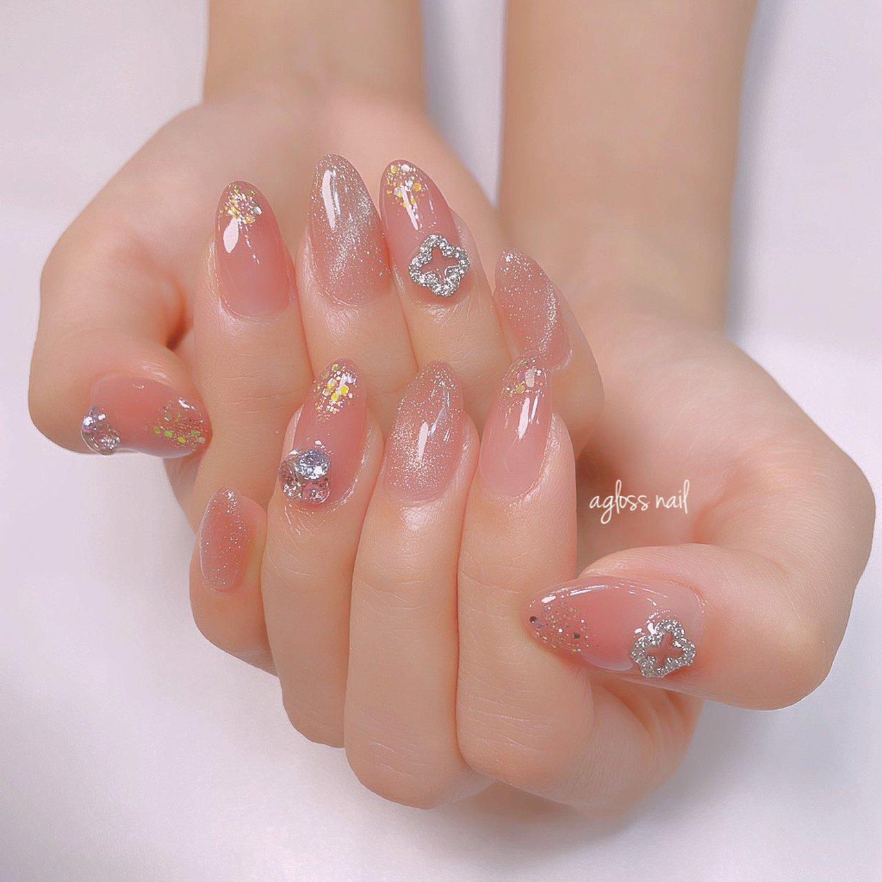 春 秋 冬 ブライダル ハンド Agloss Nailのネイルデザイン No ネイルブック