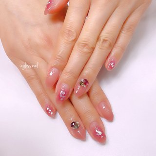 春 レッドのネイルデザイン ネイルブック