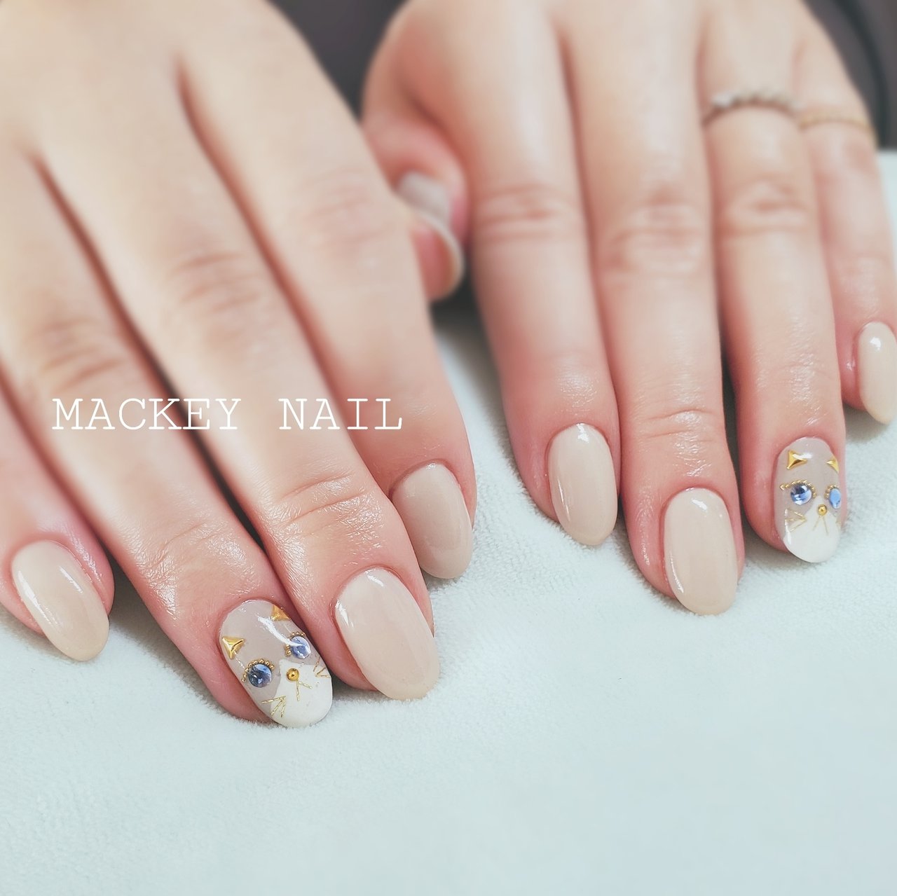 秋 冬 ハンド アニマル柄 チェック Mackey Nailのネイルデザイン No ネイルブック