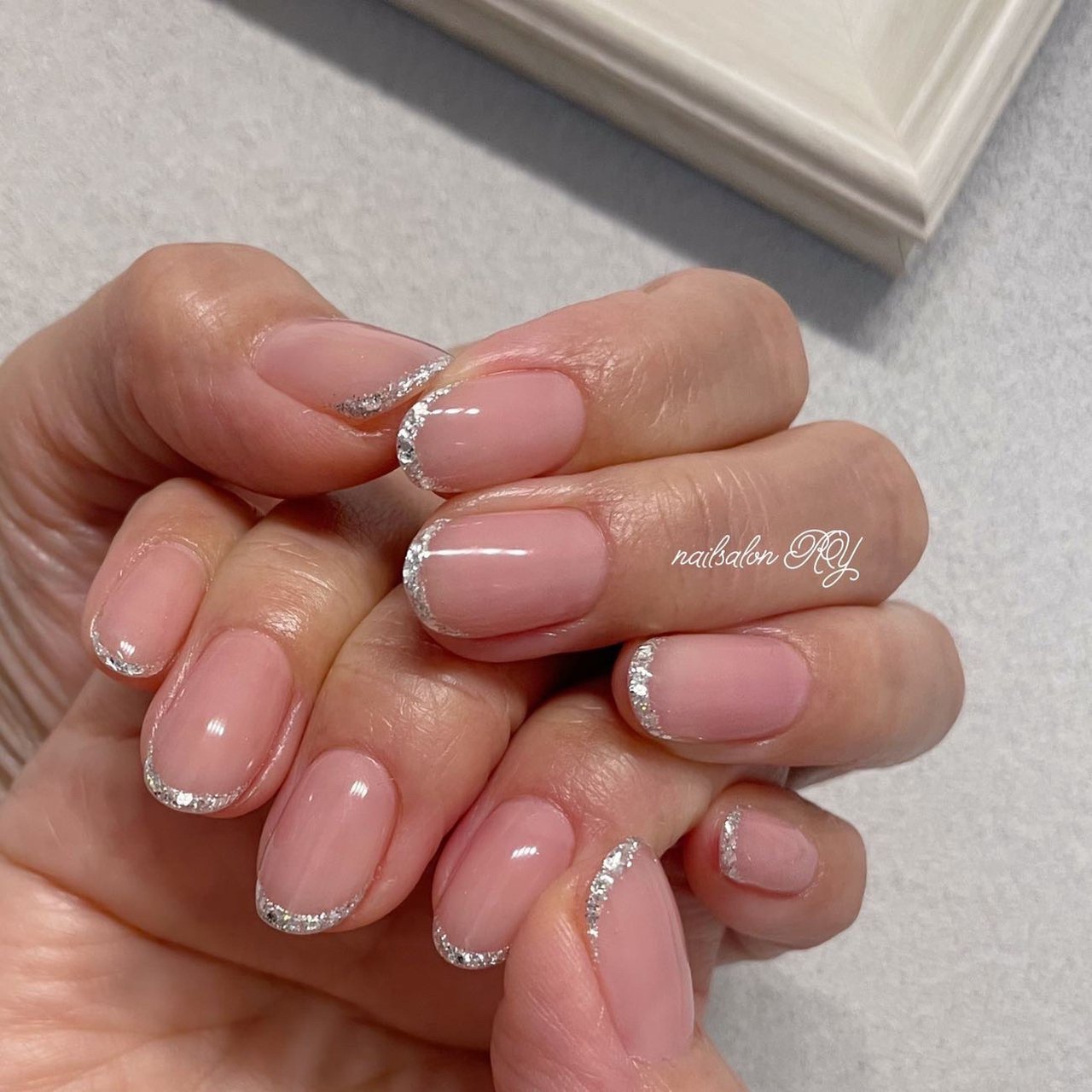 オールシーズン オフィス ブライダル ハンド シンプル Nailsalon Ryのネイルデザイン No ネイルブック