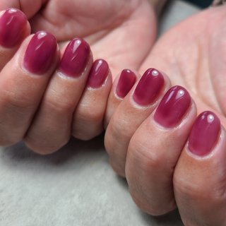 葡萄色のネイルデザイン ネイルブック