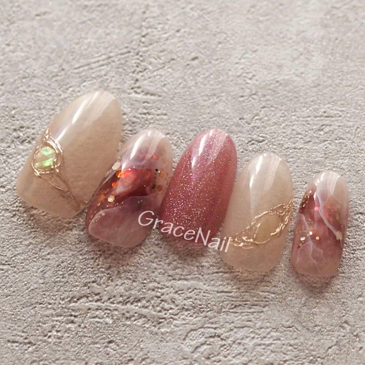 オールシーズン パーティー デート 女子会 ハンド Gracenailのネイルデザイン No ネイルブック