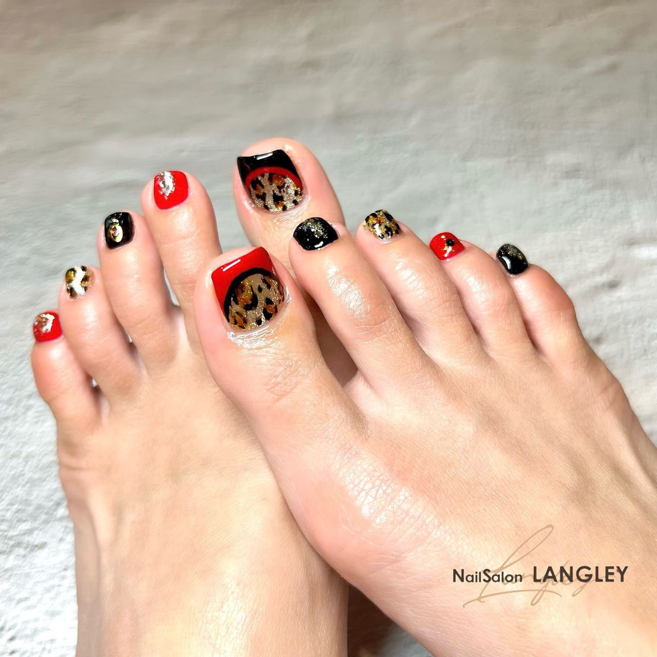 秋 冬 オールシーズン ライブ フット Nailsalon Langleyのネイルデザイン No ネイルブック