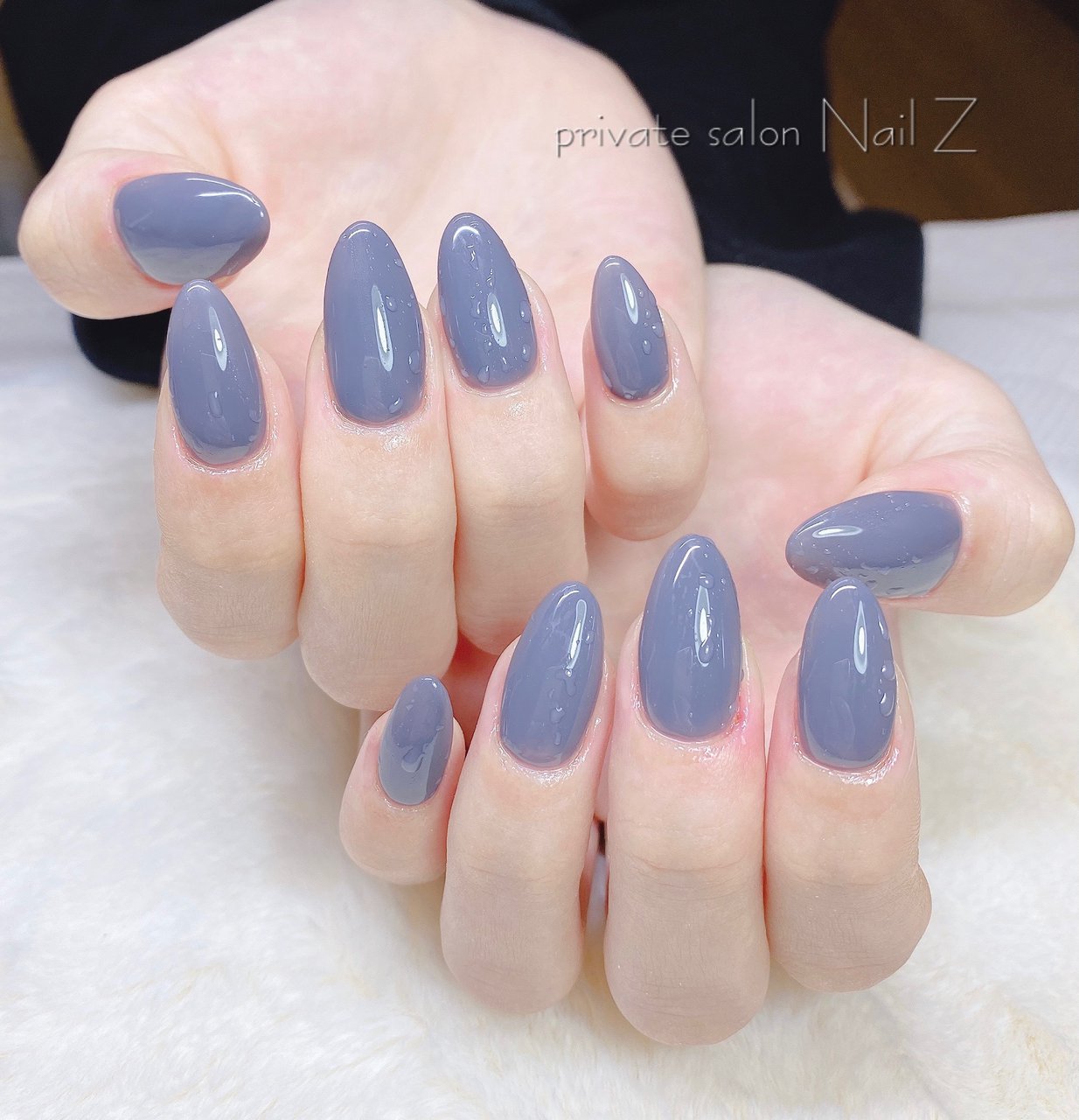 ハンド ワンカラー ロング ブルー ジェルネイル Nail Z ネイルジー のネイルデザイン No ネイルブック