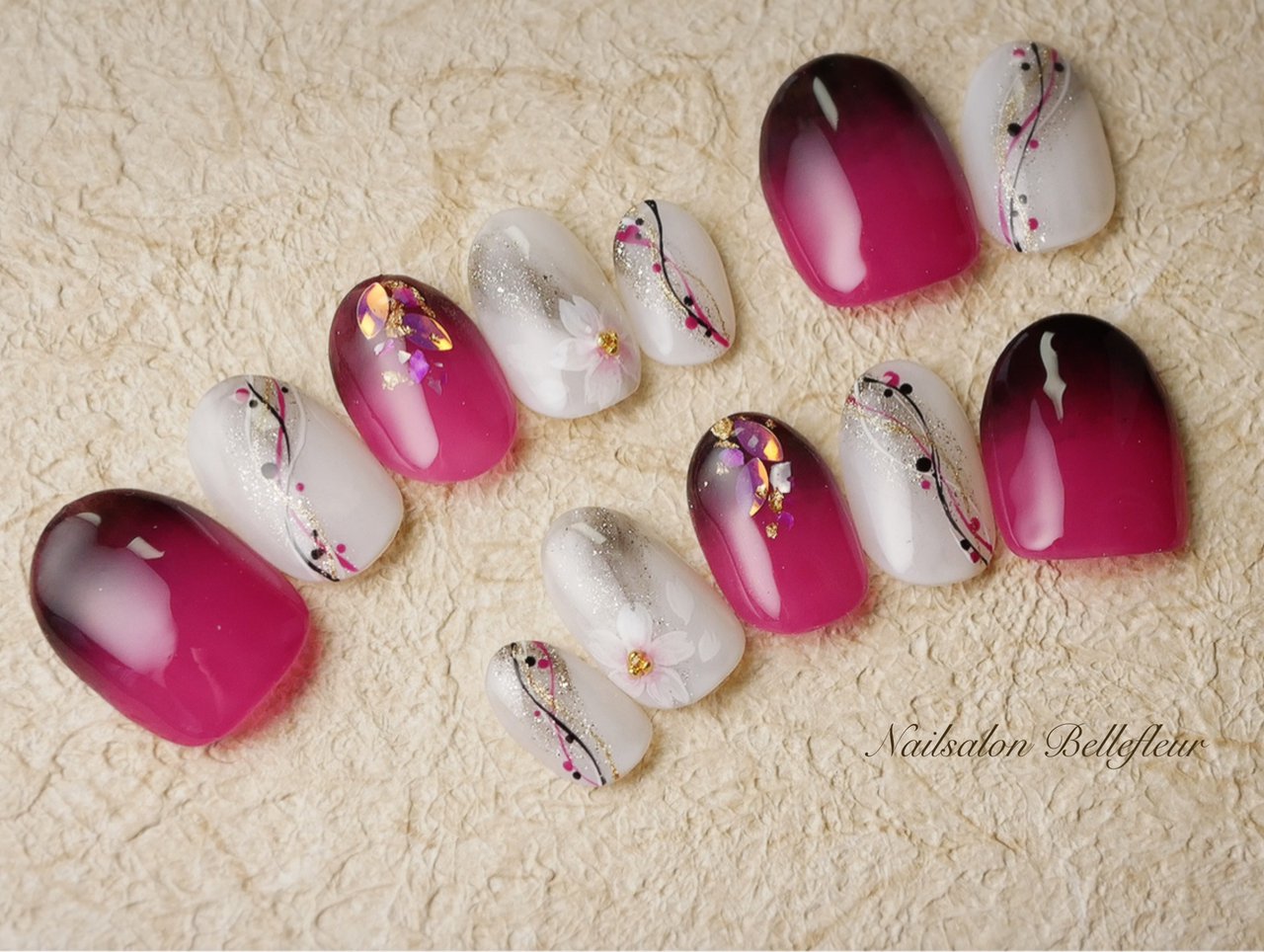 成人式 卒業式 入学式 ブライダル ハンド 秋田nailsalonbellefleur ベルフルール のネイルデザイン No ネイルブック