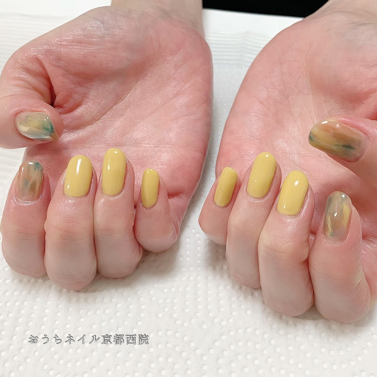 秋 オールシーズン ハンド ワンカラー ニュアンス おうちネイル京都西院 森本かおりのネイルデザイン No ネイルブック