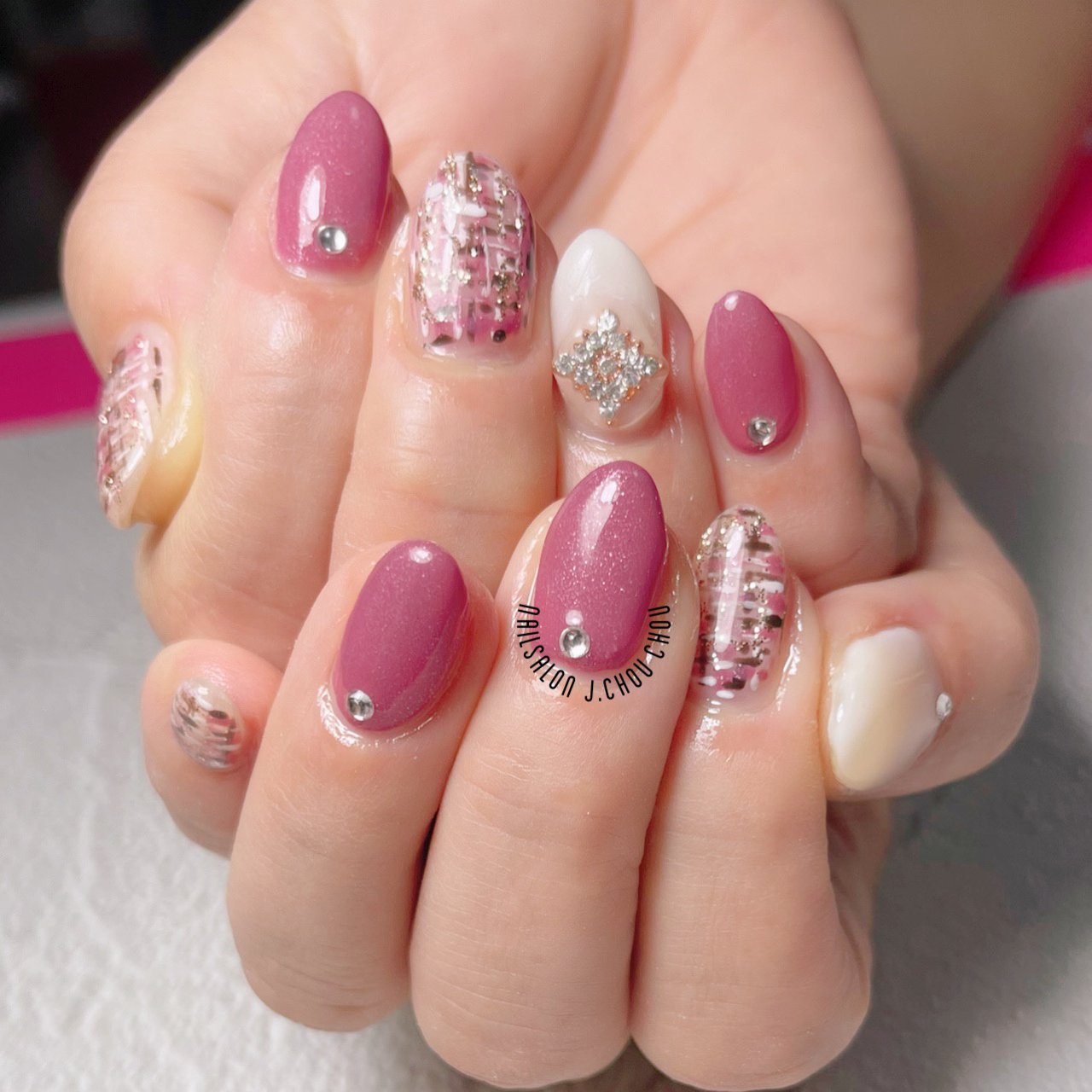 秋 冬 オフィス 女子会 ハンド J Chou Chou Nailのネイルデザイン No ネイルブック