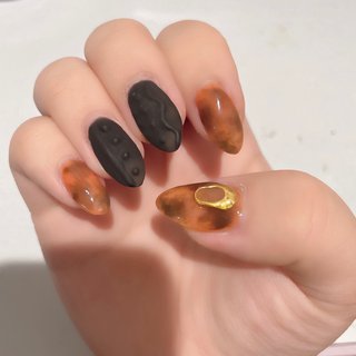 オールシーズン ハンド ラメ ロング ブラック ゆゆのんのネイルデザイン No ネイルブック