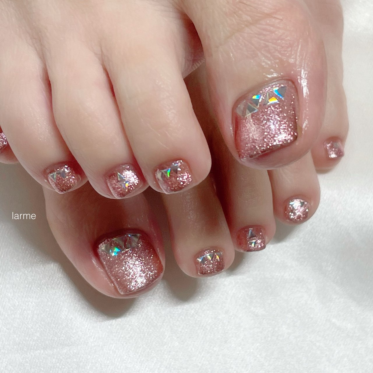 フット ピンク Nailroomlarmeのネイルデザイン No ネイルブック