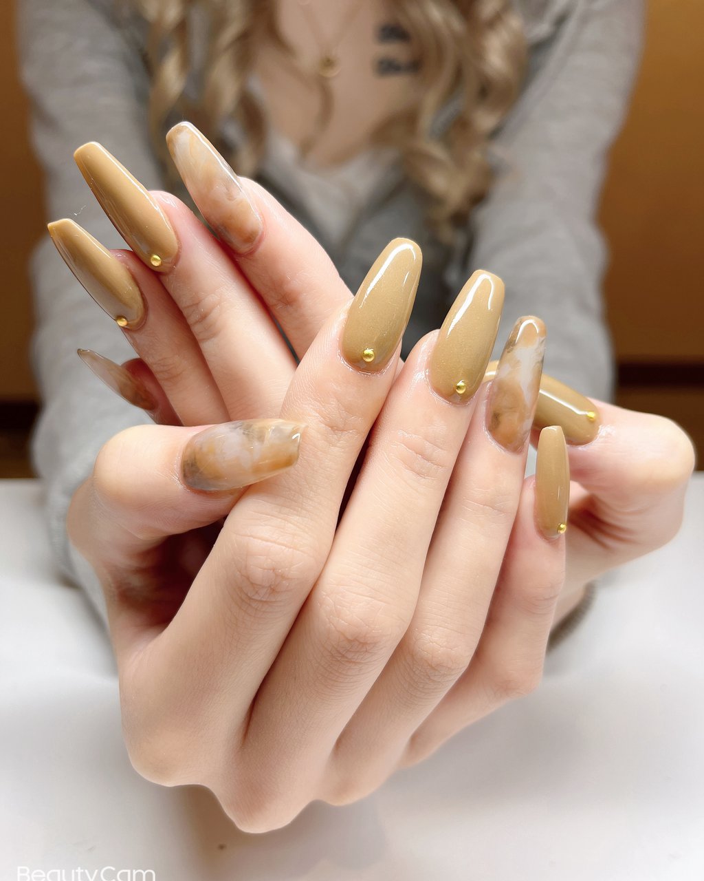 オールシーズン ハンド シンプル ワンカラー ニュアンス Marieのネイルデザイン No ネイルブック
