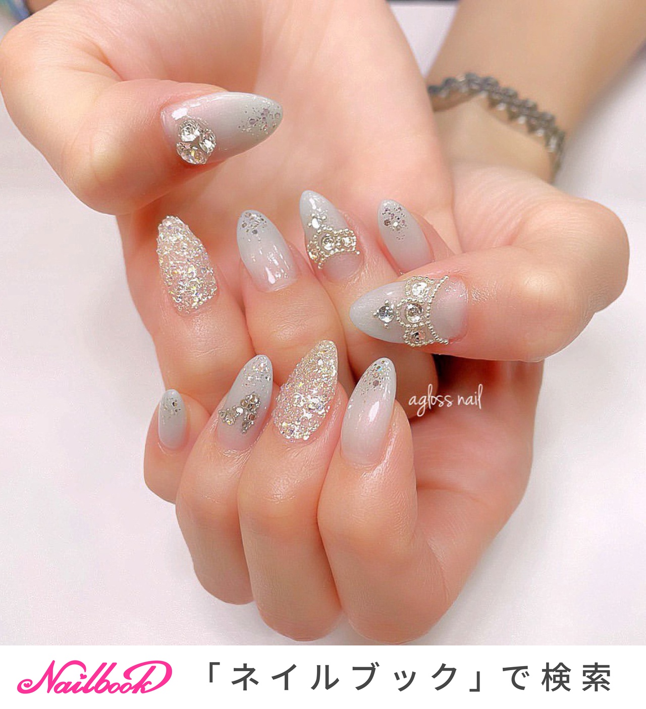 春/秋/冬/ブライダル/ハンド - agloss nailのネイルデザイン[No