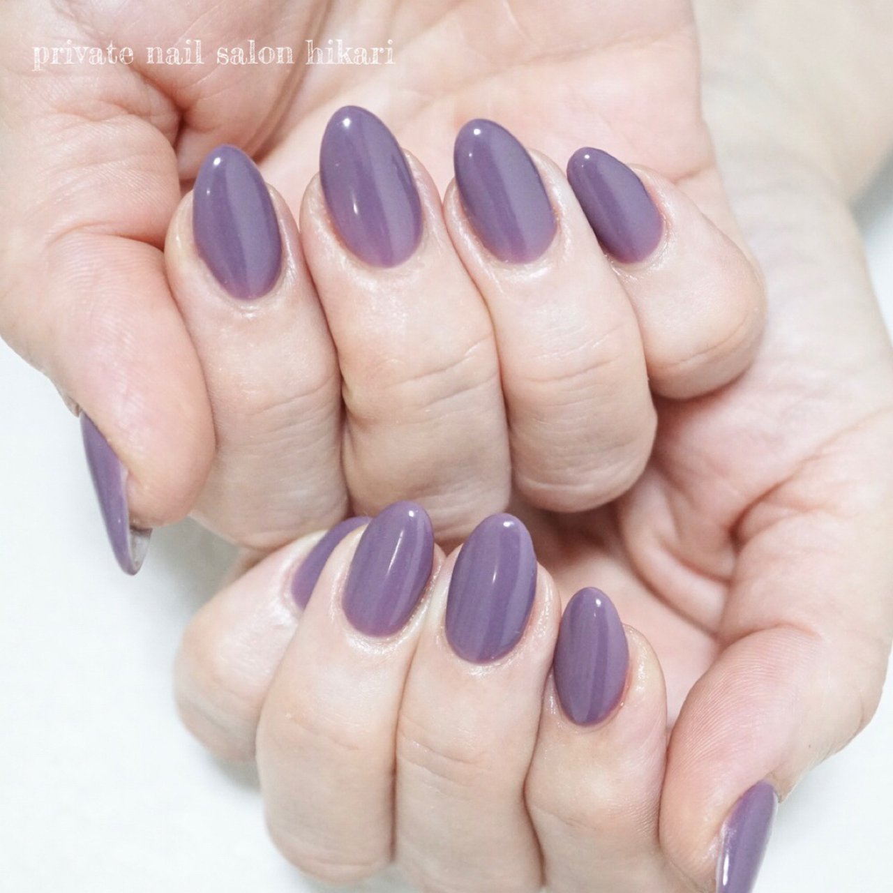 秋 ハンド シンプル ワンカラー ミディアム Hikarinailのネイルデザイン No ネイルブック