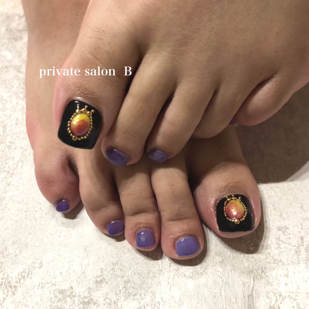 冬 オールシーズン フット ラメ ワンカラー Private Salon B 相模原市中央区 のネイルデザイン No ネイルブック