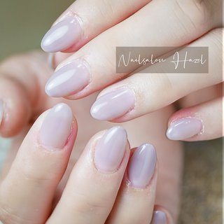 グレイッシュパープルのネイルデザイン ネイルブック