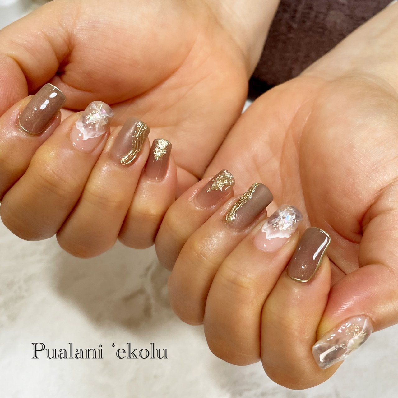 秋 オールシーズン ハンド ニュアンス Pualani3のネイルデザイン No ネイルブック