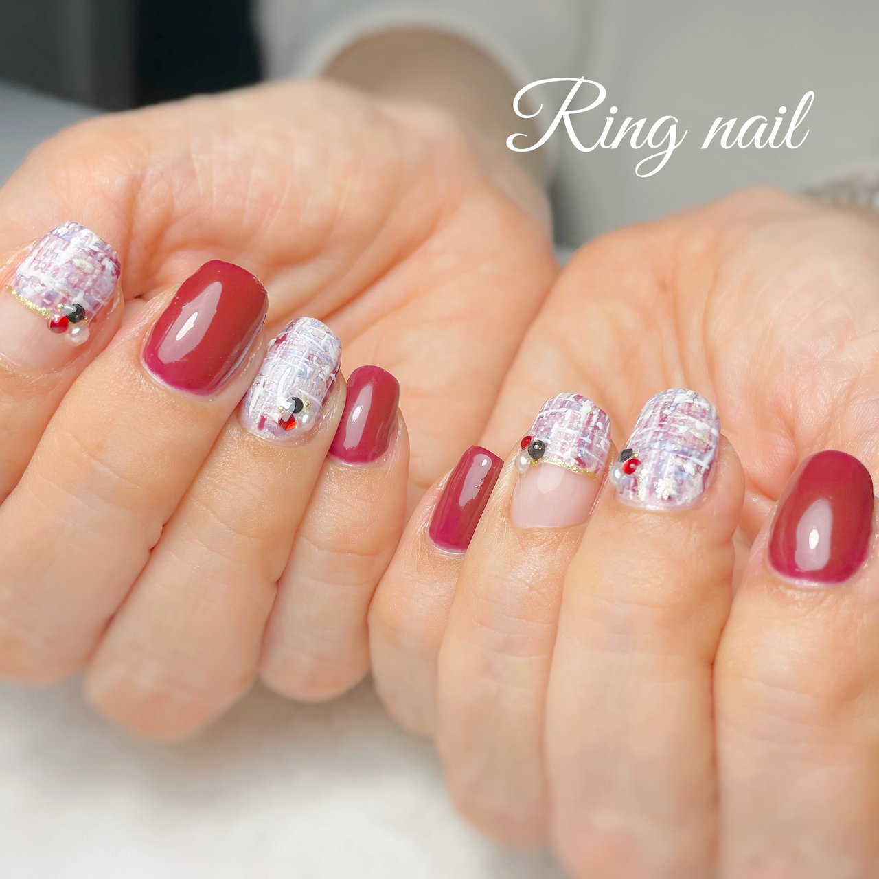秋 冬 オールシーズン オフィス ハンド Ringnailのネイルデザイン No ネイルブック