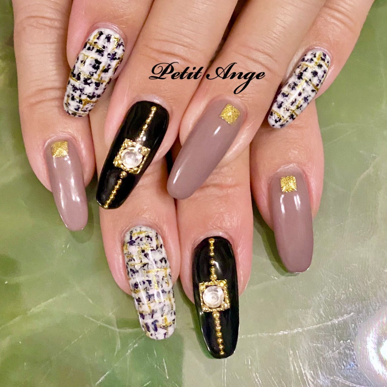 秋 冬 オフィス デート ハンド Petit Angeのネイルデザイン No ネイルブック