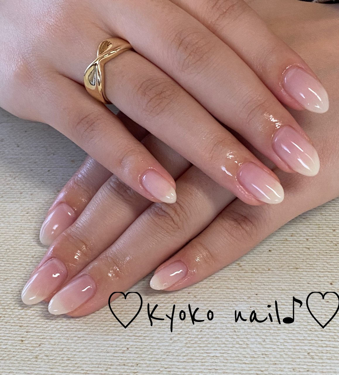 オールシーズン オフィス ハンド シンプル グラデーション Kyoko Nailのネイルデザイン No ネイルブック