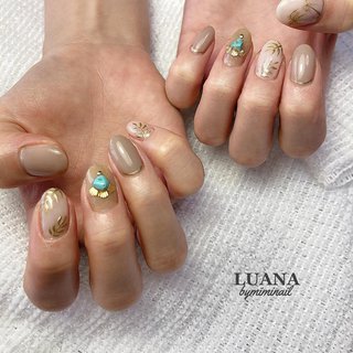 ヤシの葉のネイルデザイン ネイルブック