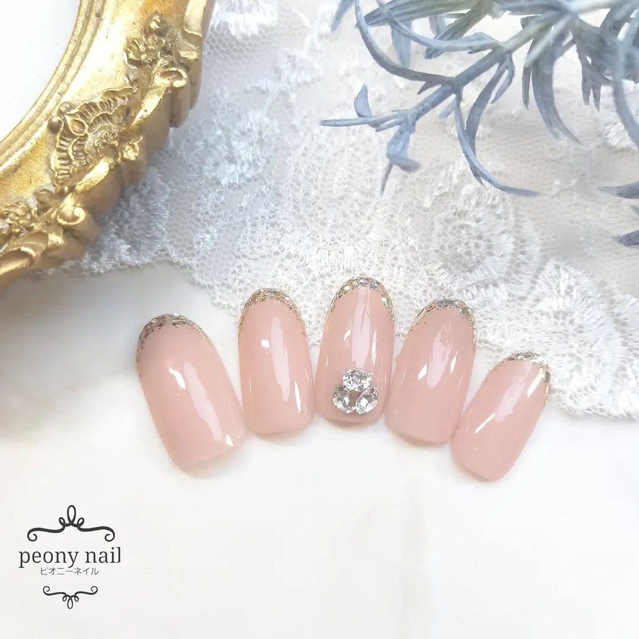 冬 オールシーズン クリスマス オフィス ハンド Peony Nail ピオニーネイル横浜のネイルデザイン No ネイルブック