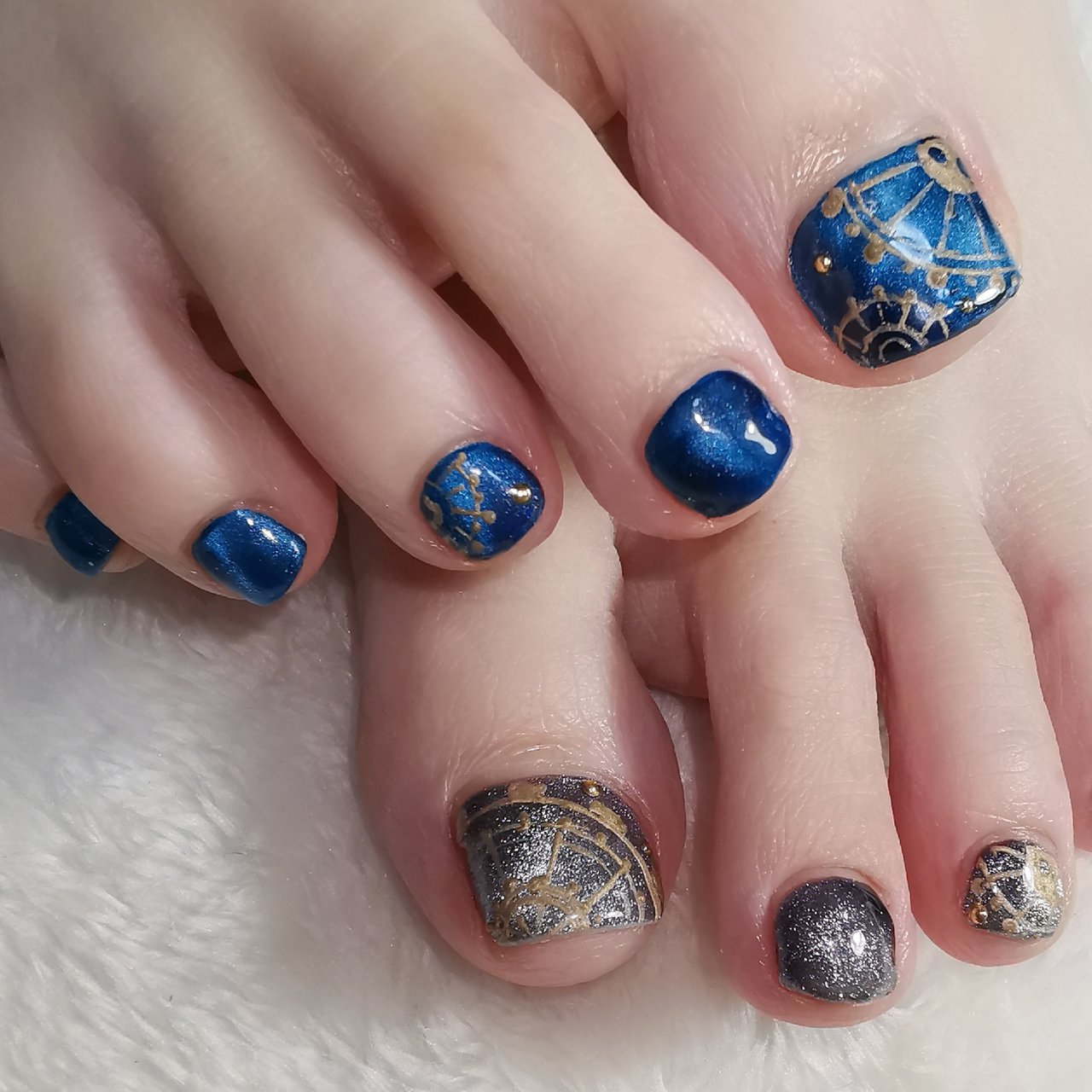 秋 冬 七夕 パーティー フット Reveのネイルデザイン No ネイルブック