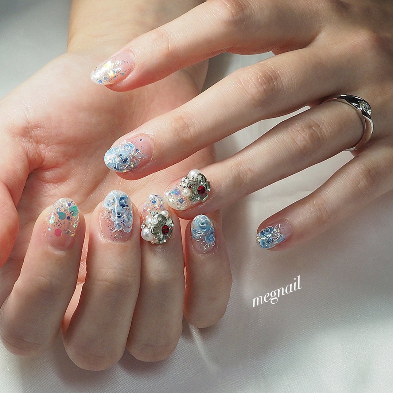 冬 ブライダル パーティー デート ハンド Megnailのネイルデザイン No ネイルブック