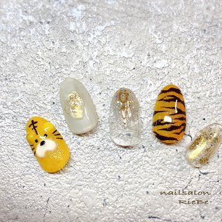 人気順｜3D(エンボス/立体)/虎柄のネイルデザイン｜ネイルブック