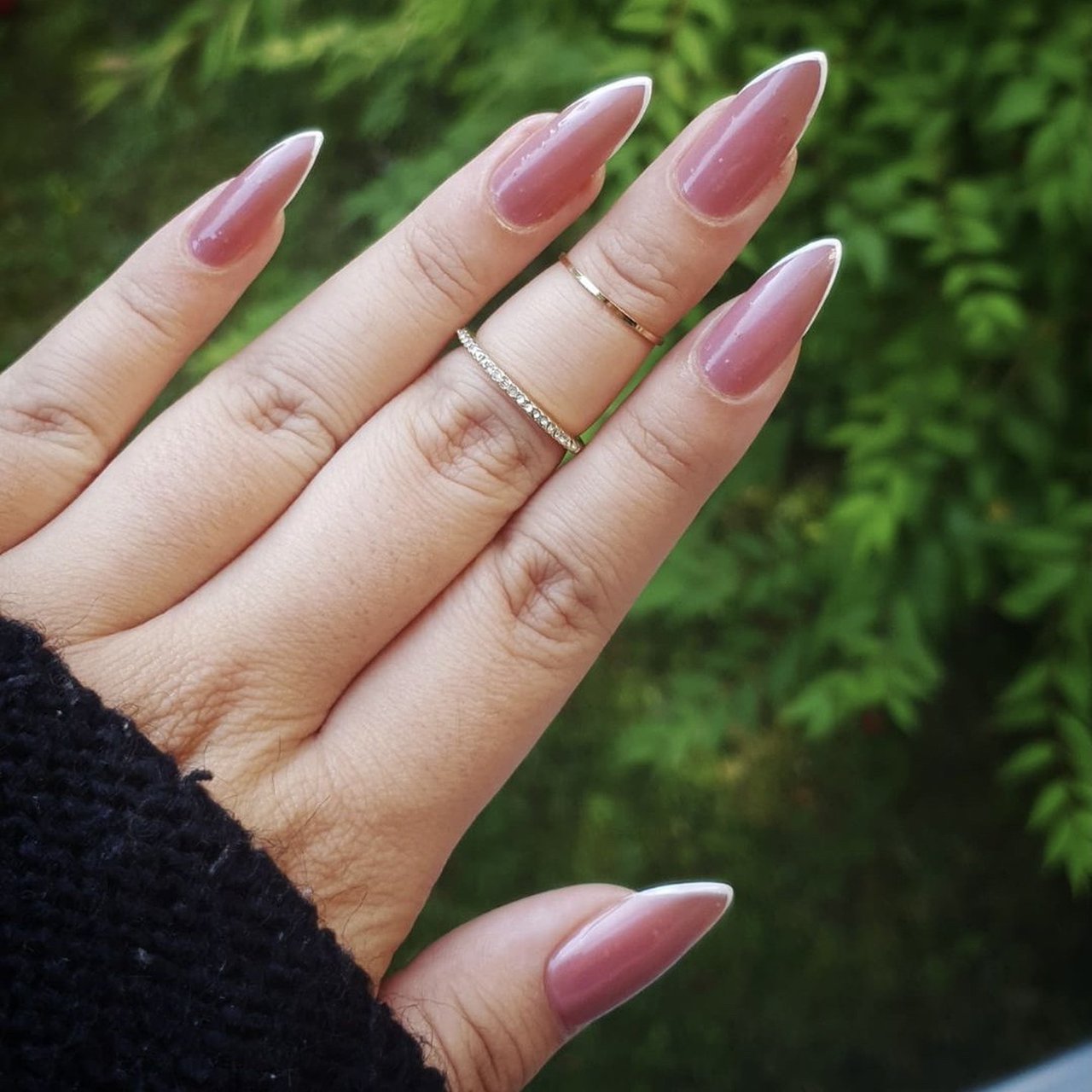 ハンド フレンチ ロング ホワイト ピンク 希崎理恵のネイルデザイン No ネイルブック