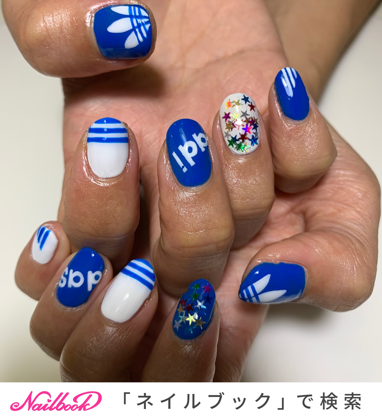 アディダスネイルのネイルデザイン ネイルブック