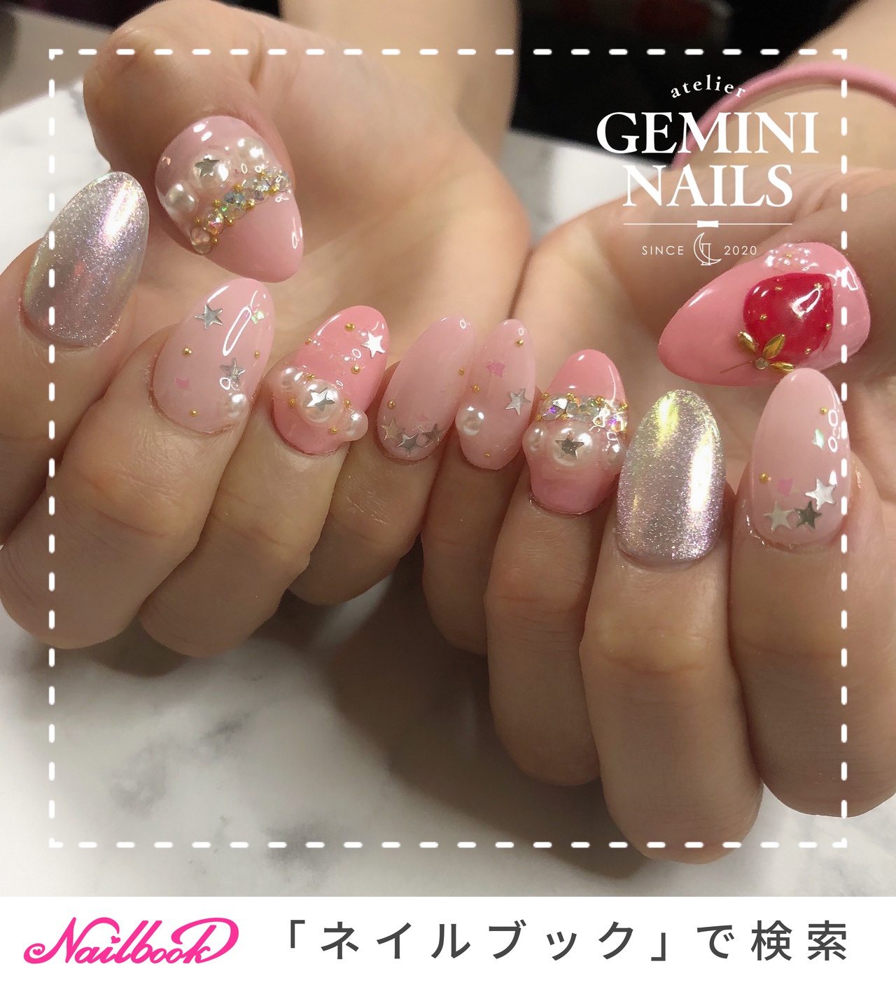 オールシーズン/成人式/ライブ/パーティー/ハンド atelier GEMINI NAILS 🌙アトリエジェミニネイルズのネイルデザイン