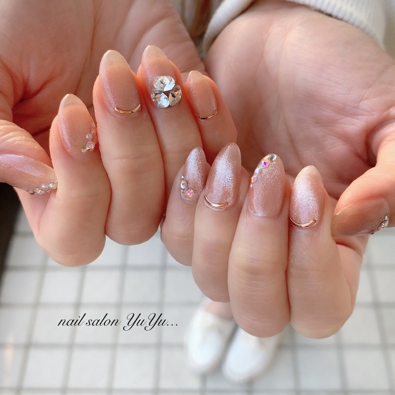 秋 冬 パーティー デート ハンド Nail Salon Yuyuのネイルデザイン No ネイルブック