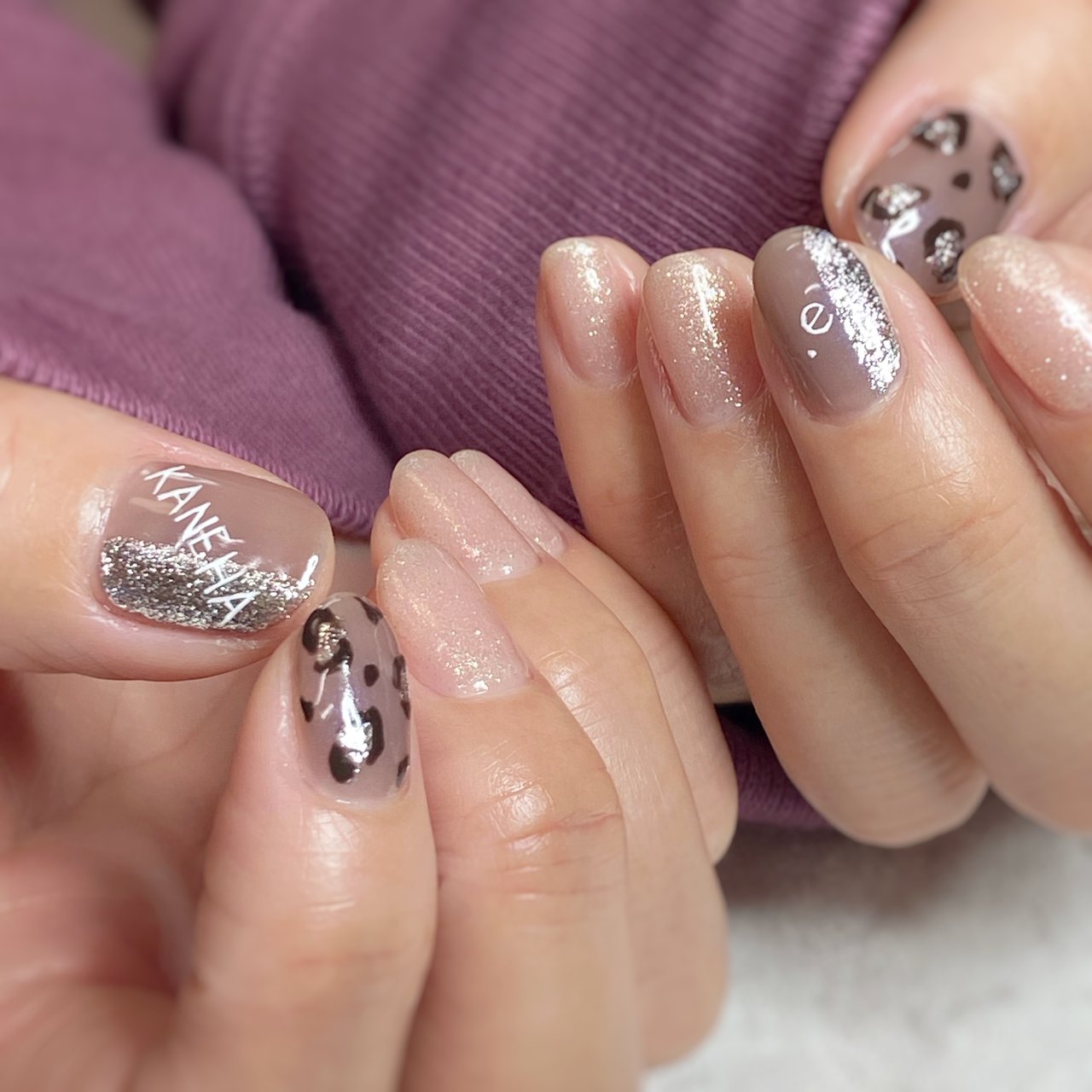 冬 オールシーズン ハンド アニマル柄 ショート Nooconailのネイルデザイン No ネイルブック