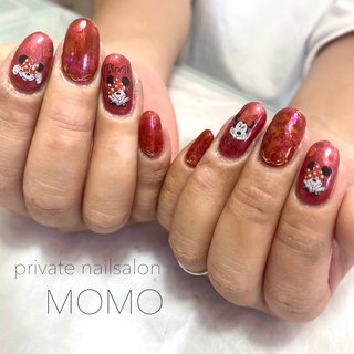 ミニーちゃんのネイルデザイン ネイルブック