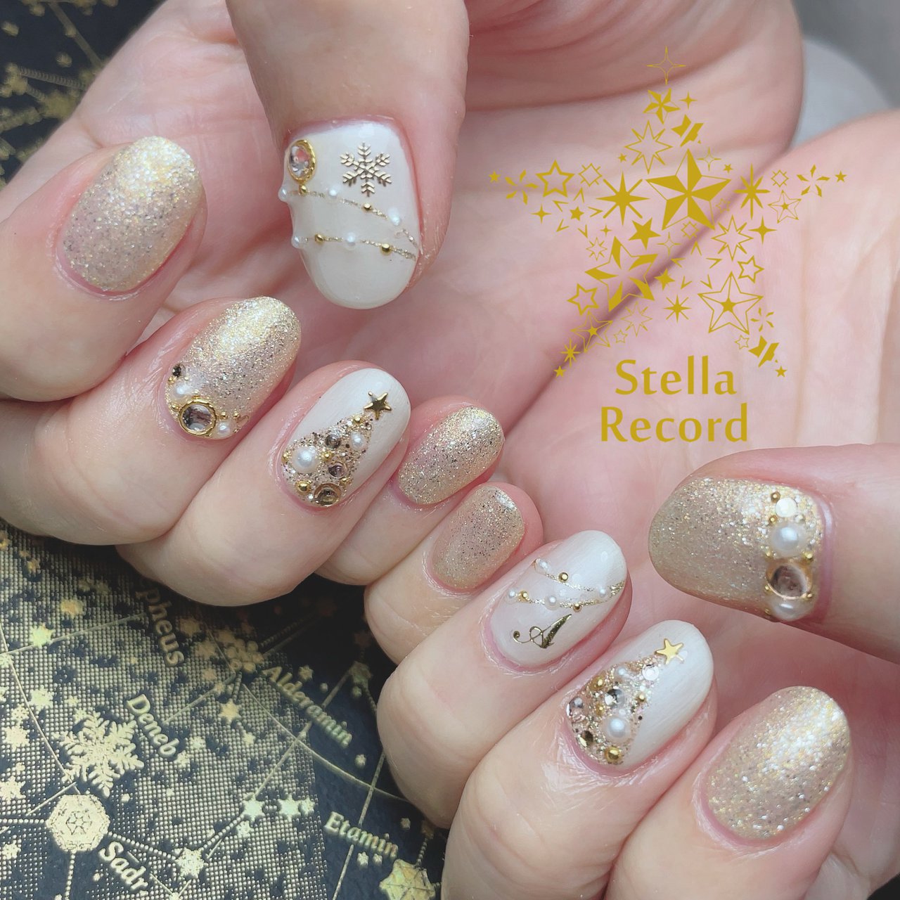 冬 クリスマス オフィス デート ハンド Yukieのネイルデザイン No ネイルブック